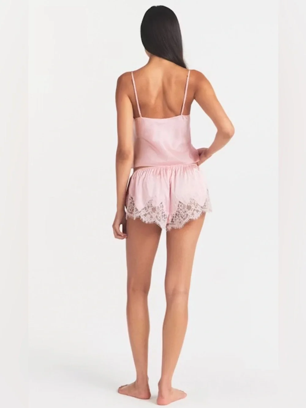 SKIMS Silk Lace Cami & Shorts Set | Peony Tonal•BNWT• MSRP $118  EA.PIECE•SMALL